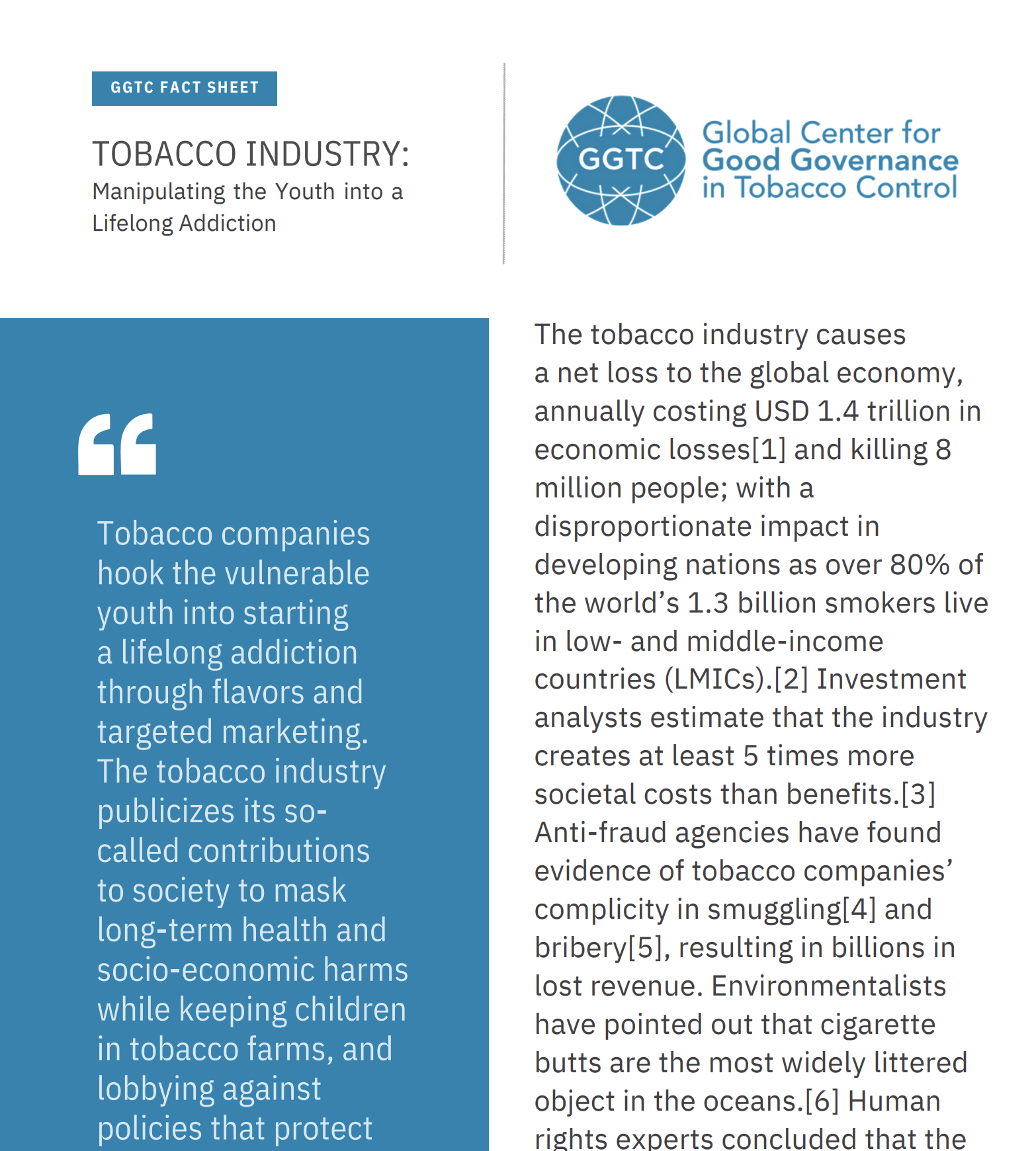 Tobacco Industry: Manipulating the Youth into a Lifelong Addiction